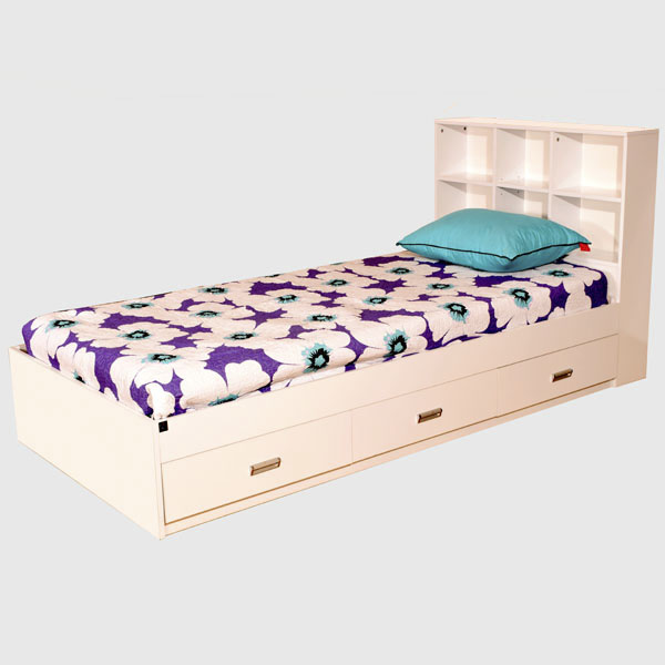 تخت خواب یک نفره لمکده مدل shelf - فروشگاه آنلاین لمکده